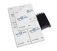 Taille Gullor 25 PCS internationale Pen Cartouche d'encre to Fit Jinhao Stylos, Dark Blue, 5 Per Pack