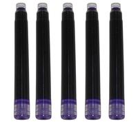 Taille Gullor 25 PCS internationale Pen Ink Cartridge to Fit Jinhao Stylos, Violet, 5 paquets