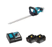 Taille-haie 18V 50cm DUH507Z + 2 batteries BL1850B 18V 5 Ah + 1 chargeur DC18RC MAKITA