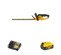 Taille-haie 55 cm DCM563P1 - 18 V XR - 5Ah - livré avec 1 batterie 18V 5Ah et un chargeur DeWalt Gris/jaune
