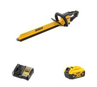 Taille haie 18V 60 cm DCMHT567N-XJ + 1 batterie 18V 5 Ah + 1 chargeur DCB1104-QW DEWALT