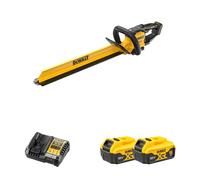 Taille haie 18V 60 cm DCMHT567N-XJ + 2 batteries 18V 5 Ah + 1 chargeur DCB1104-QW DEWALT