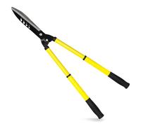 Taille-haie 73 cm - Grand taille-haie solide - Manuel - Avec poignée en PVC - En acier au manganèse - Pour la forme et la coupe des haies (extensible jaune)