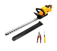 Taille-haie à batterie de 53 cm compatible avec batterie Dewalt 20 V, 3000 tr/min, tête rotative à 180°, diamètre de coupe 15 mm