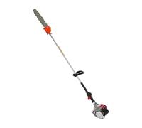 Taille-haie à essence 43 cc avec tige télescopique de 1,5 m, tronçonneuse à essence 1,25 kW avec 8500 tr/min et réservoir de 1000 ml, appareil multifonction en acier au manganèse et aluminium pour