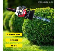 Taille-haie à essence longue portée avec lame double et moteur 2 temps 22,5 cc taille-haie 2 temps moteur léger haie de jardin Ce taille-haie professionnel à lame double face est le choix idéal pour t