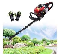 Taille-haie à gaz 2 cycles 1600 W Outil d'aménagement paysager professionnel, 23,66 cc, transmission à 2 étapes, 30 % plus efficace que les modèles de carburateur