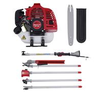 Taille-haie à gaz 4 en 1 avec tige d'extension, 2 temps 51,7 cm³, outils de jardinage à gaz