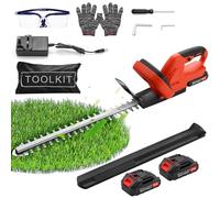 Taille Haie Batterie 21V,500W Taille-Haie Électrique avec 2×3000mAh Batteries et Chargeur,Lames Double Action 51cm,Écartement 17mm,Taille-Haies sans Fil pour Tailler Les Haies et Arbustes