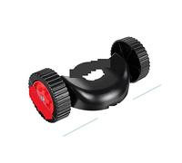 Taille-haie, Coupe-Herbe, cisaille à haie, Tondeuse à Gazon électrique Taille-haie sans Fil 2X Batteries Outil de Jardin Portable réglable pour Jardin, pelouse(Wheel)