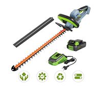 Taille-haie Electrique, 18/20V Taille-haie sans Fil électrique ménage Tondeuse scie à élaguer Charge Rapide Taille-haie Rechargeable for Jardin(W159009A-20V)