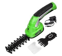 Taille-haie Electrique, 2 en 1 Mini Taille-haie électrique sans Fil Coupe Gazon Tondeuse à Gazon Rechargeable Jardin sécateur Outils de Jardin(with Plug)