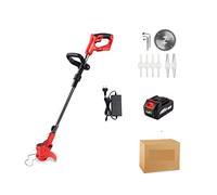 Taille-haie Electrique, 2500W 20000RPM Coupe-Herbe sans Fil Tondeuse à Gazon électrique Pliable débroussailleuse de Jardin réglable(1 Battery Set)