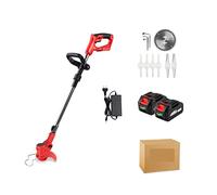 Taille-haie Electrique, 2500W 20000RPM Coupe-Herbe sans Fil Tondeuse à Gazon électrique Pliable débroussailleuse de Jardin réglable(2 Battery Set)