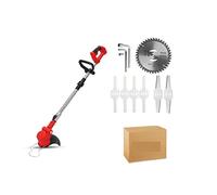 Taille-haie Electrique, 2500W 20000RPM Coupe-Herbe sans Fil Tondeuse à Gazon électrique Pliable débroussailleuse de Jardin réglable(Without Battery)