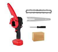 Taille-haie Electrique, 3500W 8 Pouces scie électrique 30000 TR/Min Mini Batterie de tronçonneuse Rechargeable Outil de Travail du Bois(Without Battery)