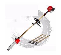 Taille-haie Electrique, 52cc Longue portée pôle tronçonneuse télescopique pôle Essence scie à chaîne débroussailleuse Arbre sécateur avec 3 Extensions Poteau Outils de Jardin