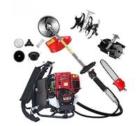 Taille-haie Electrique, 9 In1 Sac à Dos débroussailleuse débroussailleuse avec GX35 4 Temps 35cc Moteur à Essence Coupe-Arbre Mini motoculteur