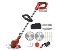 Taille-haie Electrique, Débroussailleuse électrique sans Fil 36Tv avec 3 Types de Lames sans Fil désherbeur électrique Coupe-Herbe pelouse Jardin élagage/Coupe(1 Battery)