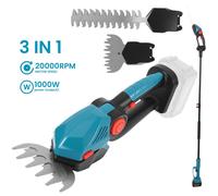 Taille-haie électrique profondeur de coupe 5 cm avec batterie et chargeur 24 000 tr/min convient aux jardins
