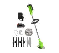 Taille-haie Electrique, Tondeuse à Gazon électrique 12000 TR/Min désherbeur de Jardin sans Fil Coupe-Herbe avec 1 Coupe-Outil d'élagage de Branche de Batterie Lithium