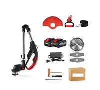 Taille-haie Electrique, Tondeuse à Gazon électrique sans balais 4000W 36000RPM Coupe-Herbe Pliable sans Fil Coupe-élagage de Jardin(2 Battery Plug)