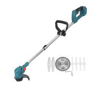 Taille-haie Electrique, Tondeuse à Gazon électrique sans Fil 450W Tondeuse à Gazon Mauvaises Herbes Longueur de Brosse Coupe réglable Outils de Jardin(Not Bilateral Wheel)