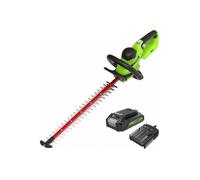 Taille-Haie - Greenworks - GD24HT61K2 - Lame 61 cm - 2,7 kg - Sans Fil 24V