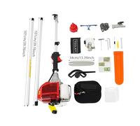 Taille-haie multifonction avec sangle de transport professionnelle et | Appareil multifonction à essence 43 cc | Taille-haie à essence, désherbeur, débroussailleuse, taille-haie et taille-haie en