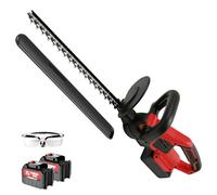 Taille-haie sans fil 21V, cisaille à haie légère, lame en acier de 56 cm, lames à double action, haute performance et faibles vibrations, poids de 2,2 kg, poignée enveloppante pour le jardin