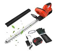 Taille-haie sans fil 22 pouces 21V 500W avec lame à double action 3/5quot; Capacité de coupe électrique for Bush Lawn Garden