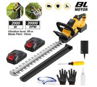 Taille-haie sans fil 56 cm - 2 200 W - 20 000 tr/min - 2 batteries et chargeur inclus