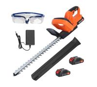 Taille-Haie sans Fil 800 W 21 V avec Batterie - Taille-Haie Électrique Rechargeable à Double Lame 51 cm, 1800 TR/Min, Débroussailleuse Coupe-Haie pour Haies, Bordures et Branches