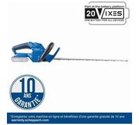 Scheppach Taille-haie sans fil C-HT570-X SET 51 cm 16 mm Batterie 20V 2,0 Ah IXES + chargeur