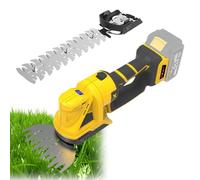 Taille-haie sans fil compatible avec batterie Dewalt 20 V, coupe-herbe portable 2 en 1, coupe-buissons et cisaille à gazon électrique pour cour, jardin, arbuste, pelouse (sans batterie)