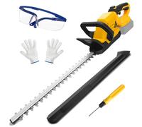 Taille-haie sans fil compatible avec batterie DeWalt 20 V max, taille-haie électrique de 50,8 cm avec 1600 tr/min, largeur de coupe de 1,6 cm, poignée rotative pour jardin et pelouse (sans batterie)