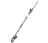 Taille-Haie sur Perche à Batterie sans Batterie Ni Chargeur FUXTEC 20V FX-E1HH20 Taille-Haie Électrique Télescopique pour La Coupe De Haies Et De Buissons