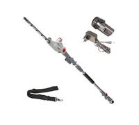 Taille Haie sur perche télescopique 12V - Lame de 41cm -Batterie Lithium 2,5Ah - Chargeur 12V - Sangle d'épaule IKRA