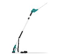 Taille-haie télescopique 20V - Lame inclinable - Perche extensible (200-260 cm) - 2 batteries 2.0ah et chargeur inclus