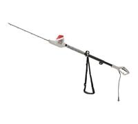 Ikra - Taille Haie Télescopique Filaire 600W - Lame de Coupe 59 cm Coupe 51 cm Taille Haie sur Perche réglable 1.95-2.40 m