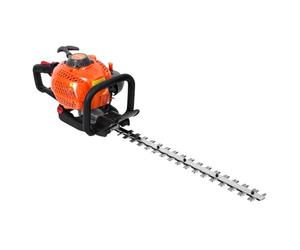 Taille-Haie Thermique 26CC, Taille-Haie à Double Lame 60 cm, Débroussailleuse sans Fil à Essence, Élagueuse de Haies Portable avec Poignée Ergonomique pour Jardin, Arbustes et Branches