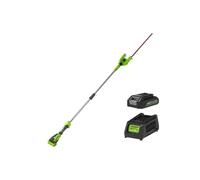 Taille-haies 51 cm GREENWORKS 40V - Sur perche - 1 batterie 2.0 Ah - 1 chargeur - G40PHAK2