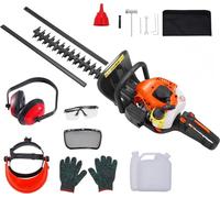 taille-haies à essence 26CC 2 temps - 8500 tr/min - Taille-haies professionnel pour l'entretien du jardin - Puissant taille-haies pour les particuliers et les jardiniers