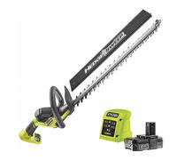 RYOBI Taille-haies LINEA RY18HT45A-120 One+ Brushless 45 cm écart 22 mm 1 batterie 2,0 Ah + chargeur