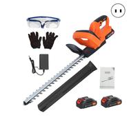 Taille-haies sans fil - 2 batteries 21V- Taille Haie Electrique 48cm , 2 Poignées et Garde, Robuste et Léger pour Haies et Buissons