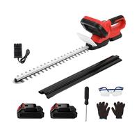 Taille-haies sans Fil 21V Taille haie batterie - lame 55cm - écartement 15mm - 1250 tr/min - brushless - 2 Batteries et Garde