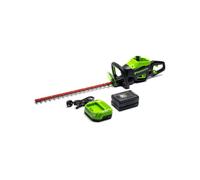 Taille-haies sans fil Brushless GREENWORKS 60V - Lame 66cm - 1 batterie 2.0 Ah - 1 Chargeur - GD60HT66K2