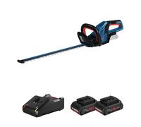 Taille haies sans fil GHE 18V-60 (II) + 2 Batteries Procore 18V 4 Ah + Chargeur GAL 18V-40 BOSCH
