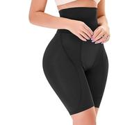 Taille Haute Butt Lifter Shapewear, Femmes Taille Haute Contrôle du Ventre Bodyshaper Butt Lifter Boyshorts Contrôle Culottes, Black, XXL