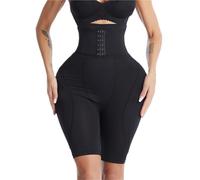 Taille haute formateur corps Shaper culotte rembourrée fesse butin fesses Shapers sans couture soulever bout à contrôle Pour Femme(Black,M)